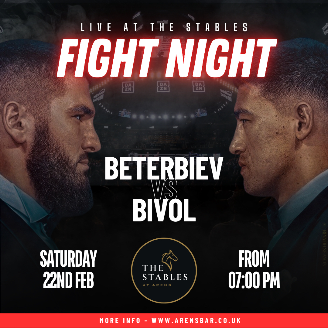 Fight Night Event Showing at Arens Shisha Lounge